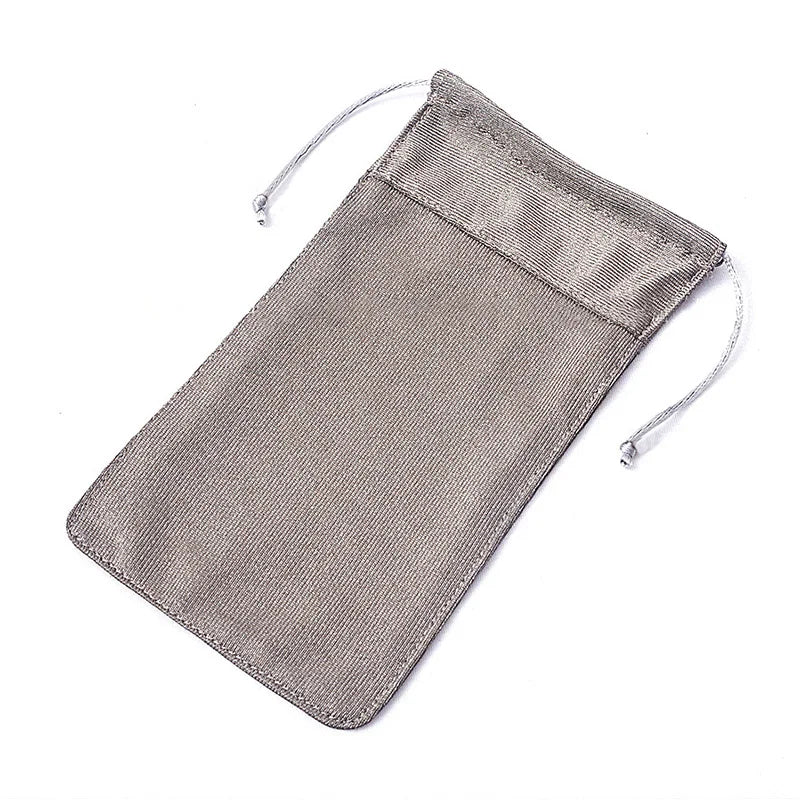 Silver Fiber RF Signal Blocker Cell Phone Bag