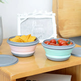 3 Pieces Silicone Folding Bowls with Lids