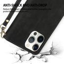 Magnetic Wallet Flip Leather Case For iPhone 15 Pro Max 14 Plus 13 Mini 12 11 SE 2020