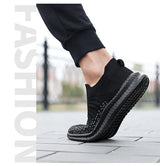 Men's Breathable Slip On Walking Sneakers.