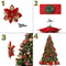 10/5/1pcs 14.5cm Glitter Christmas Tree Or Gift Wrap Decoration.