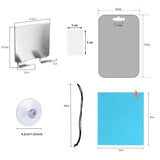 Acrylic Anti Fog Mirror With Suction Cup For Bathroom