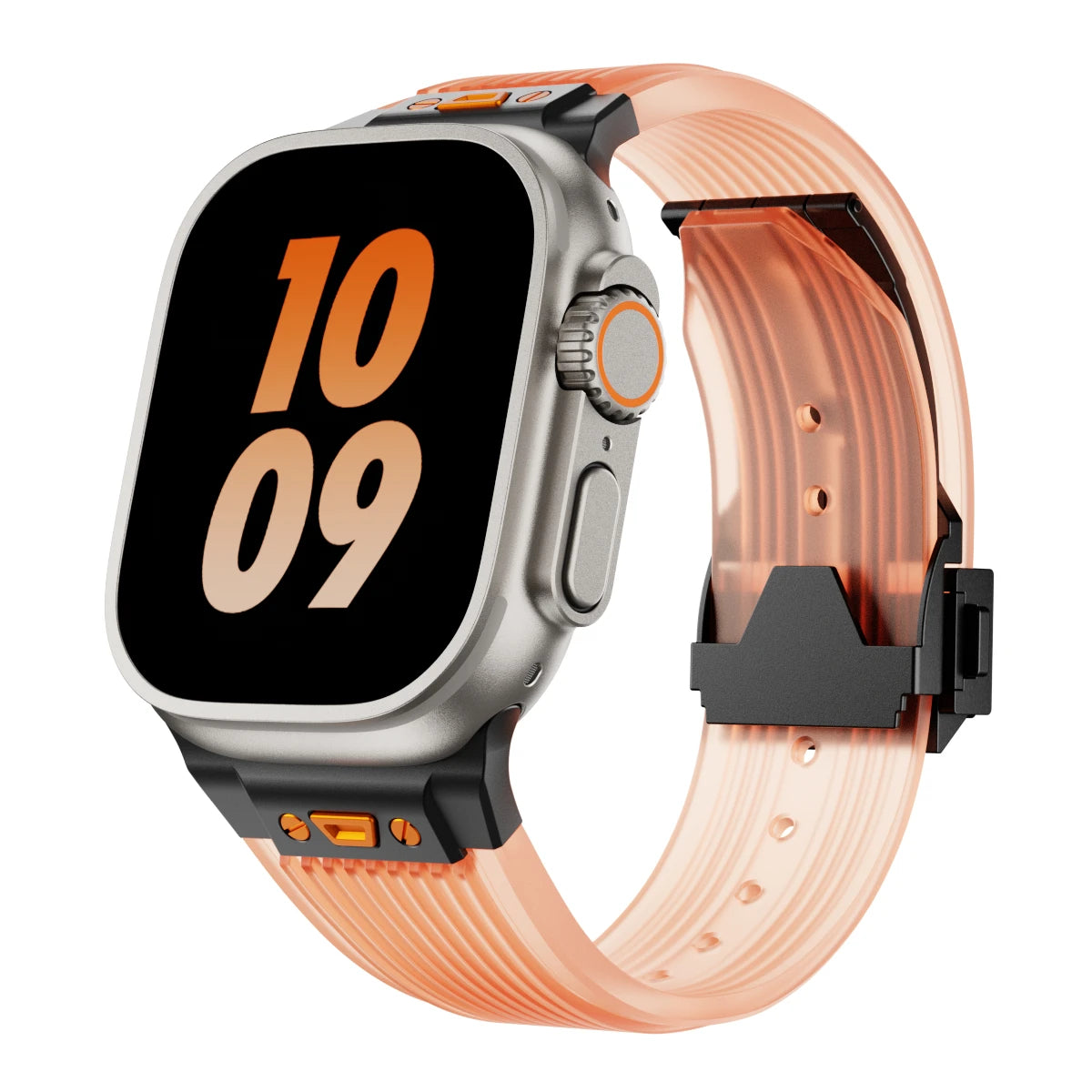 Silicone Sports Strap for Apple Watch Ultra 2/1 49mm Series 9 8 7 45mm 44mm Or IWatch 6 5 4 3 Se 44mm 42mm