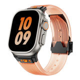 Silicone Sports Strap for Apple Watch Ultra 2/1 49mm Series 9 8 7 45mm 44mm Or IWatch 6 5 4 3 Se 44mm 42mm