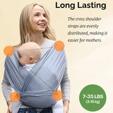PANGDUBE 100% Polyester Kangaroo Wrap for Babies 0-15 Months
