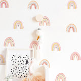 36 Pcs Rainbow Vinyl Decorative Wall Stickers.