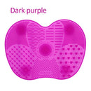 Silicone Pad with Suction Cups For Cleaning Makeup Brushes.