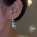 Women's Fashion Zircon Christmas Earrings.