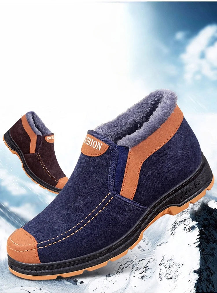 Men's Comfortable and Warm Walking Boots With Plush Insoles