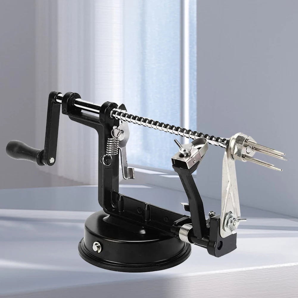 3 in 1 Stainless Steel Hand-cranked  Multi-functional Fruit Peeling Machine With Suction Base