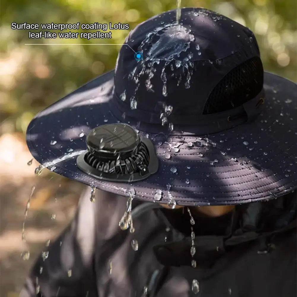 Solar Charging Fan Hat
