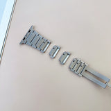Stainless Steel Quick Fit Watchband for Apple Watch Ultra 2 1 49mm 10 46mm Series 9 8 7 6 5 4 45mm 44mm