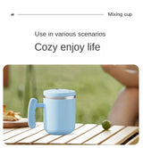 USB Rechargeable 304 Stainless Steel 400ML Automatic Mixing Cup