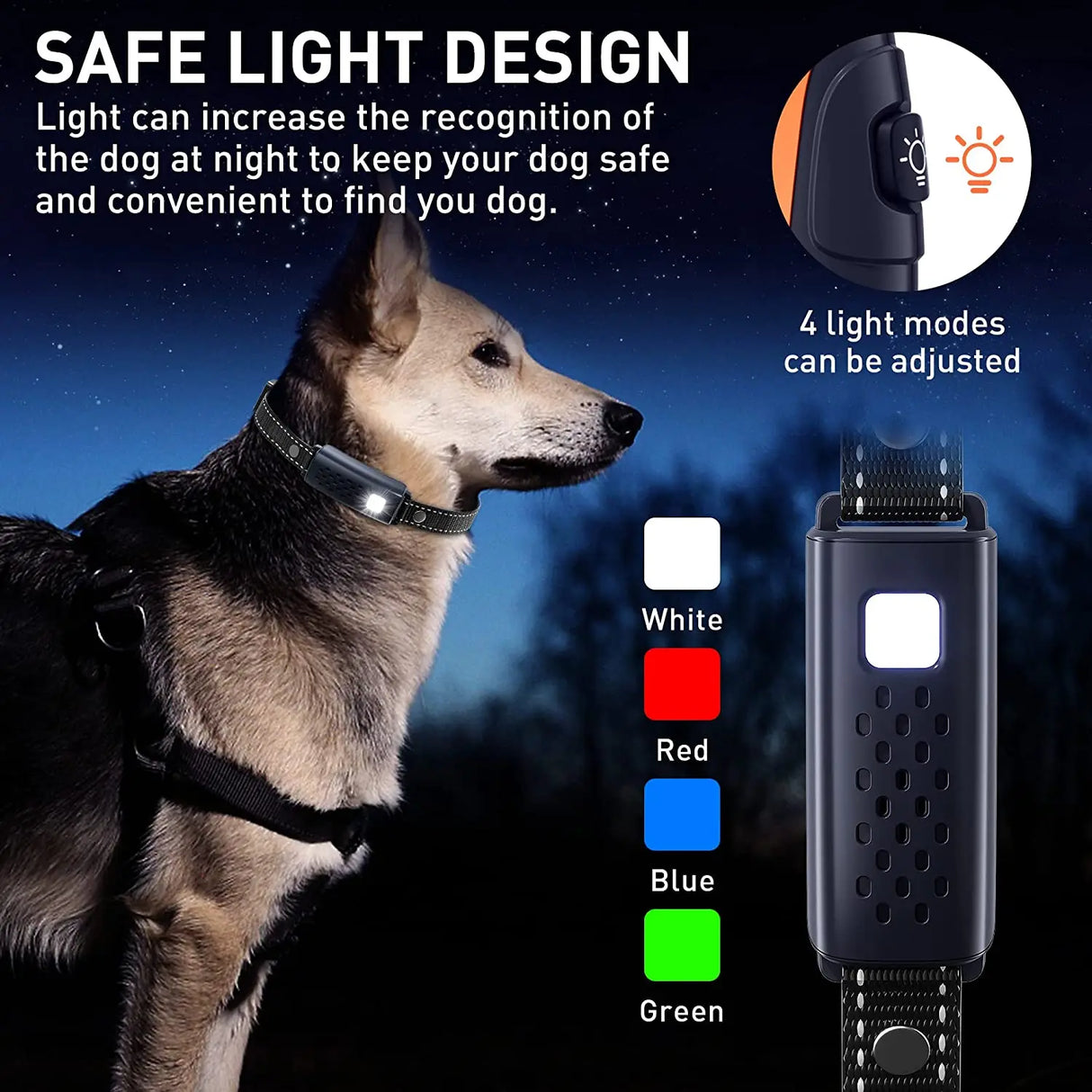 3280FT Dual Battery Display Dog Training Shock Collar With Beep Vibration Or Shock Mode