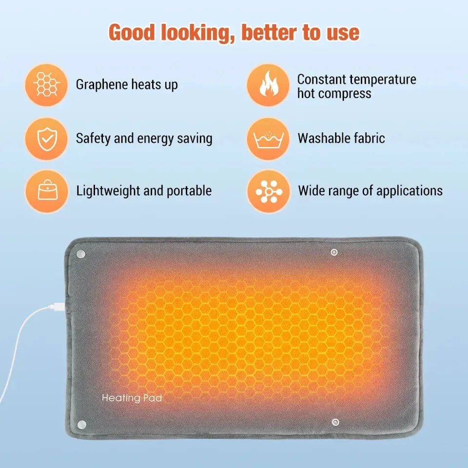 Graphene Soft Washable Electric USB Charging Heating Pad