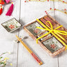 Ceramic Sushi Dish With Chopsticks And Holder