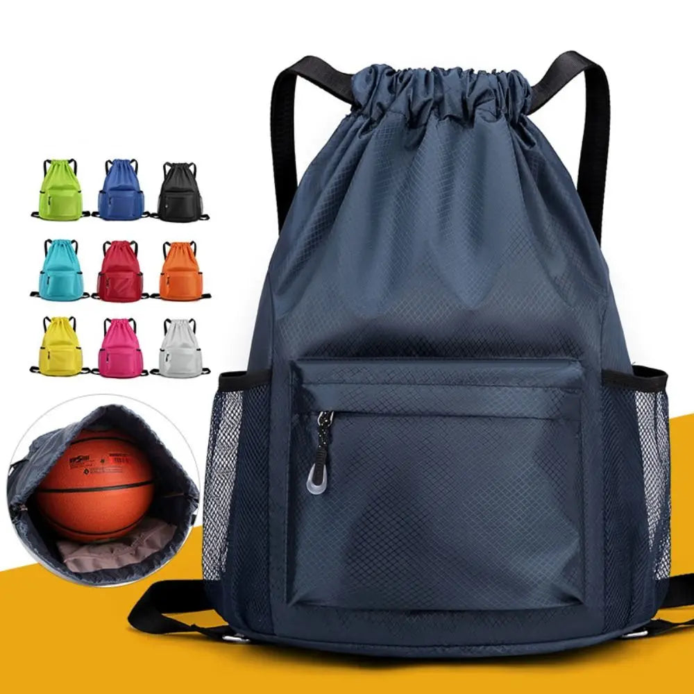 Outdoor Double Shoulder Waterproof Rucksack With Drawstring