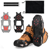 Tungsten Steel 10 Studs Ice Cleats for Shoes and Boots