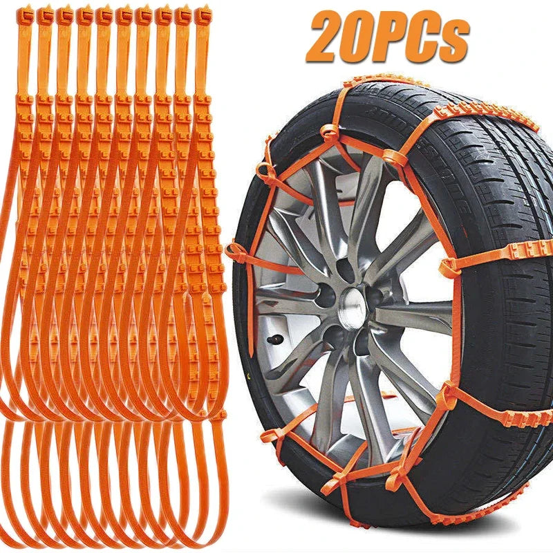 10/20Pcs Car Emergency Double Grove Anti Skid Winter Tire Accessories