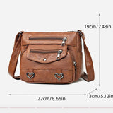 PU Soft Leather Shoulder Bag.