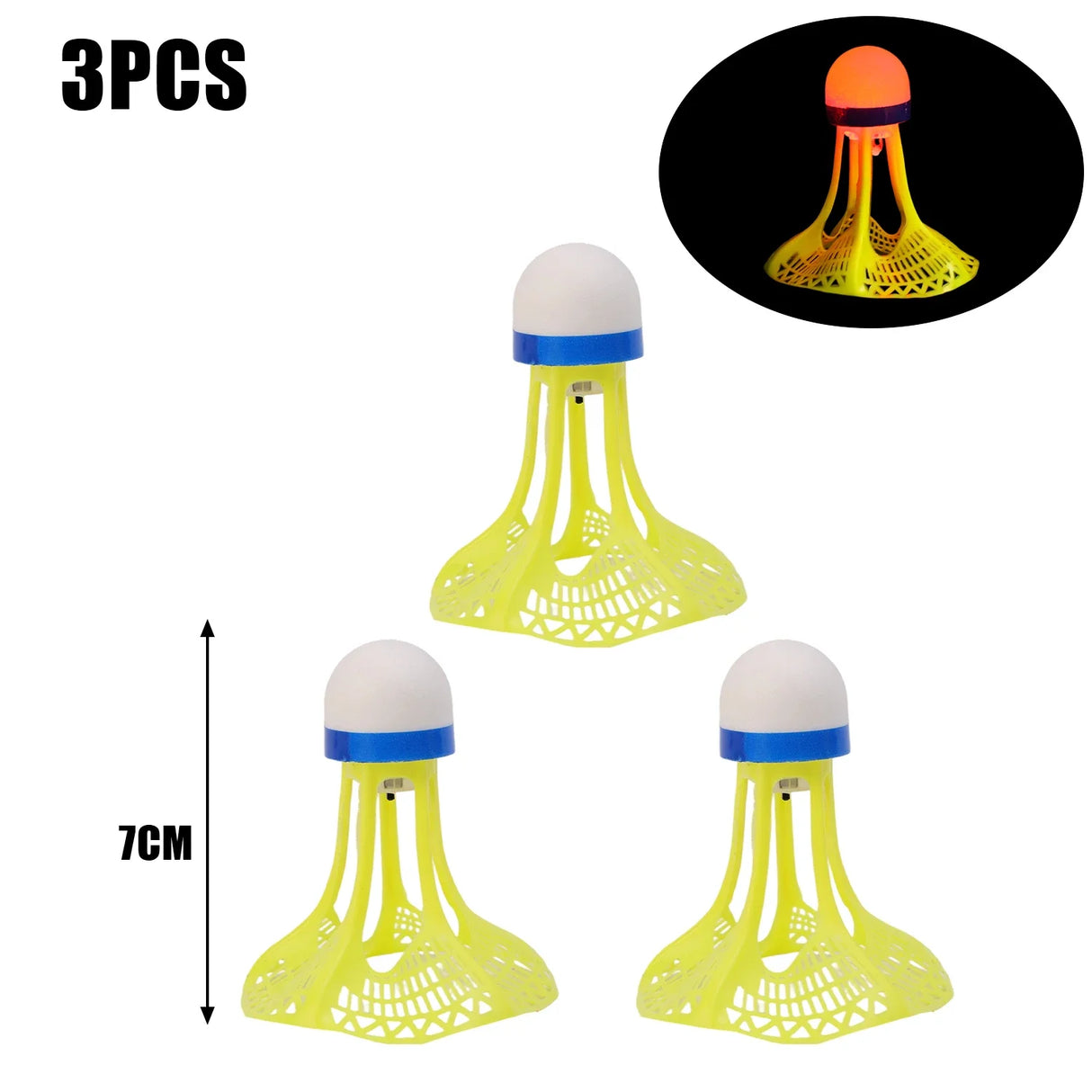 Windproof Light-up Durable Nylon Shuttlecocks