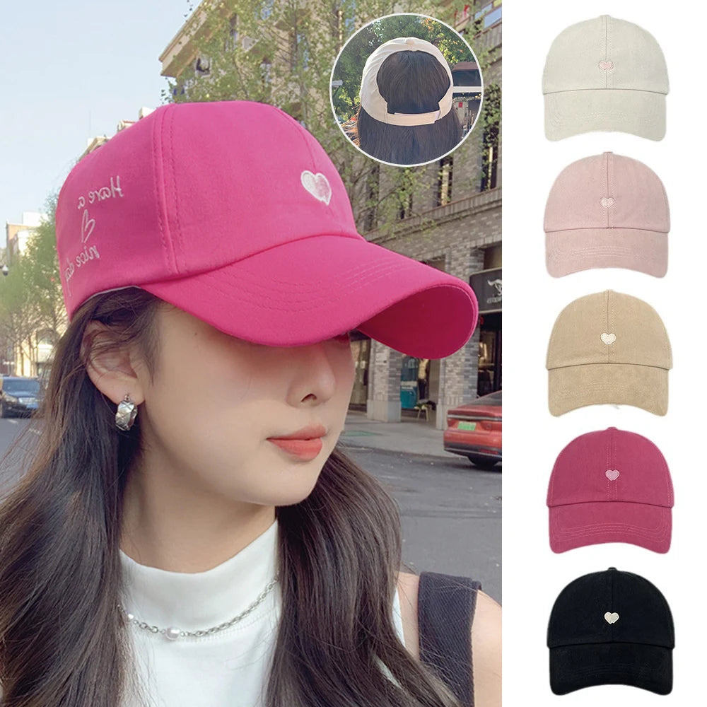 Sporty Ponytail Cap With Snapback