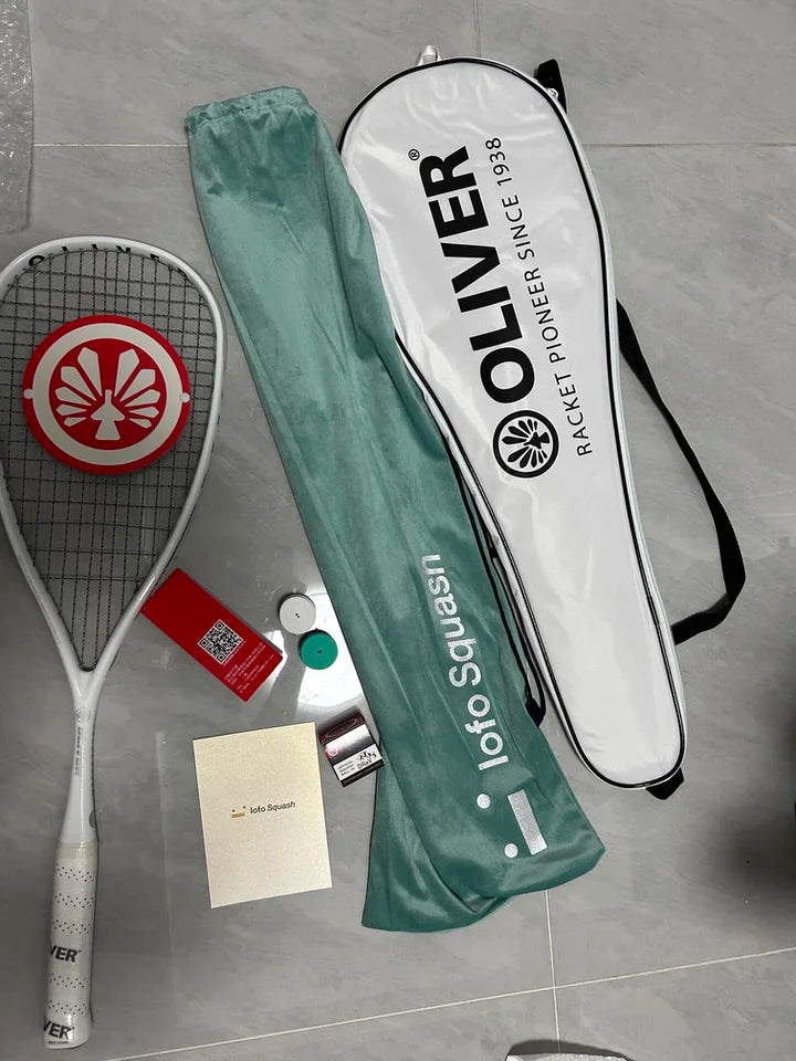 High-Performance Carbon Squash Racquet With String -Bag Included