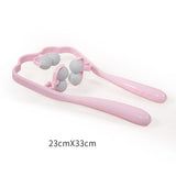 Neck and Shoulder Dual Trigger Point Roller Self-Massage Tool.