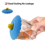 1PC High Temperature 10cm Silicone Cup Lids