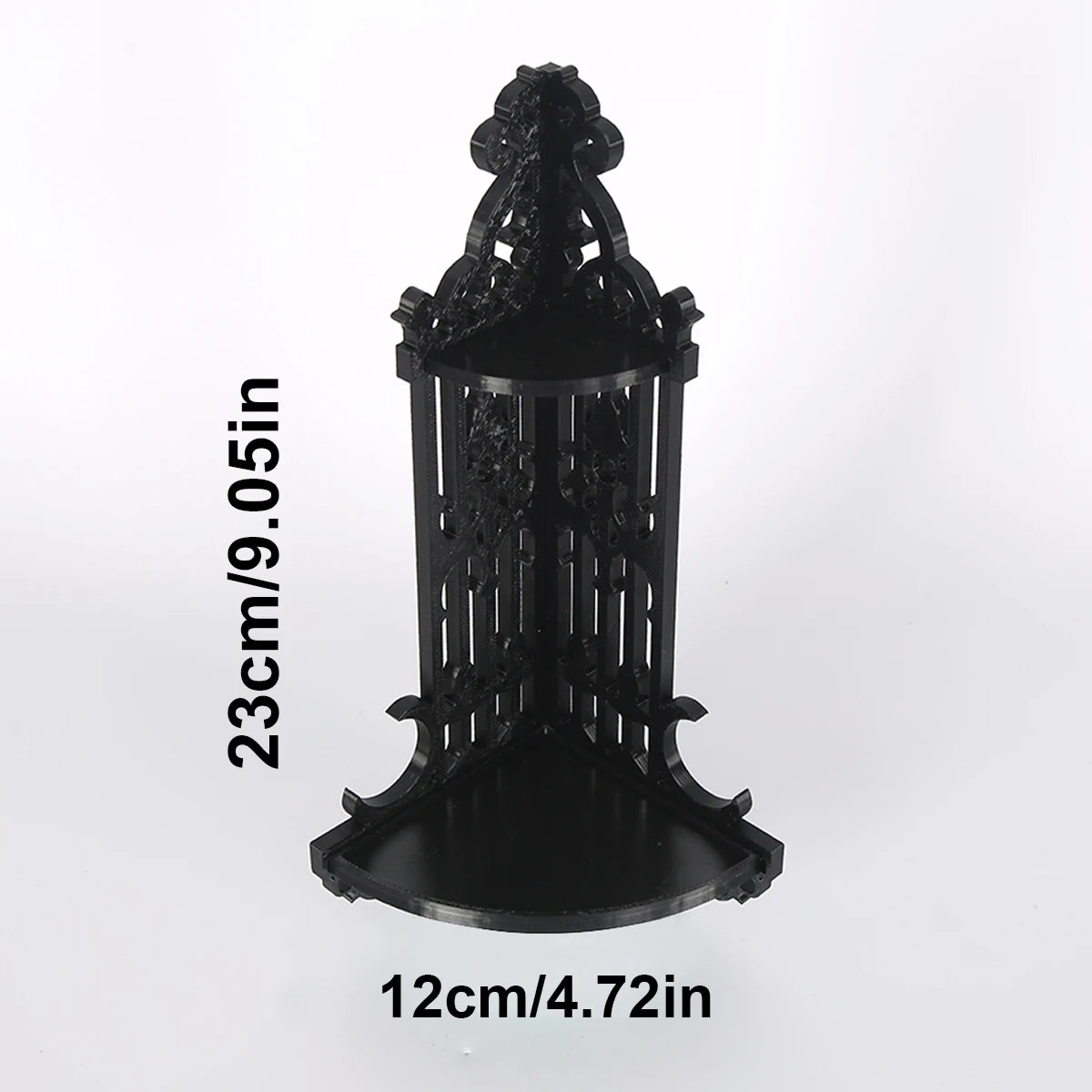 1 Piece Decorative Black Corner Rack