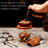 Wooden Smoke Infuser For Old Fashioned Bourbon Drinks