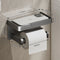 Aluminum Wall Mount Toilet Paper Holder With Phone Shelf Accessories