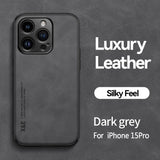 Luxury Matte Magnetic Sheepskin Leather Case For iPhone 16 15 14 13 12 11 Pro Max XR XS X 8 7 Plus