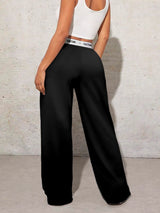 High Waisted Tummy Control Wide Leg Sweatpants