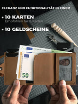 Men's Genuine Leather RFID Wallet With Coin Pocket