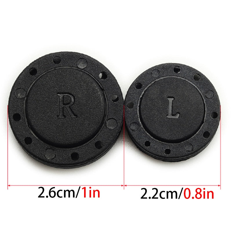 Invisible Magnet Buttons that can be sewed on to clothing.