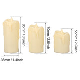 6/24Pcs Flameless LED Battery Powered Candles.