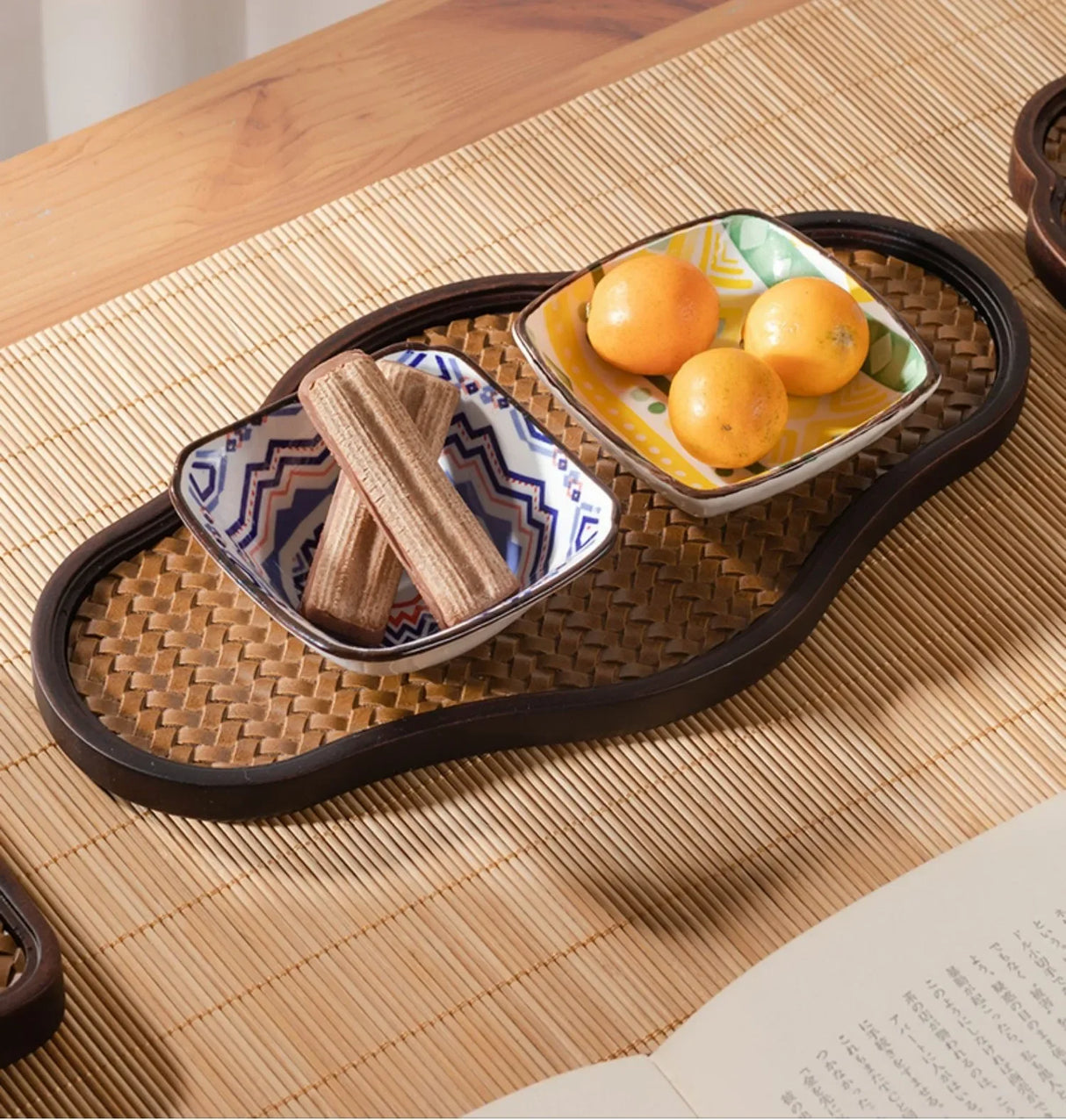 Imitation Bamboo Tea Tray