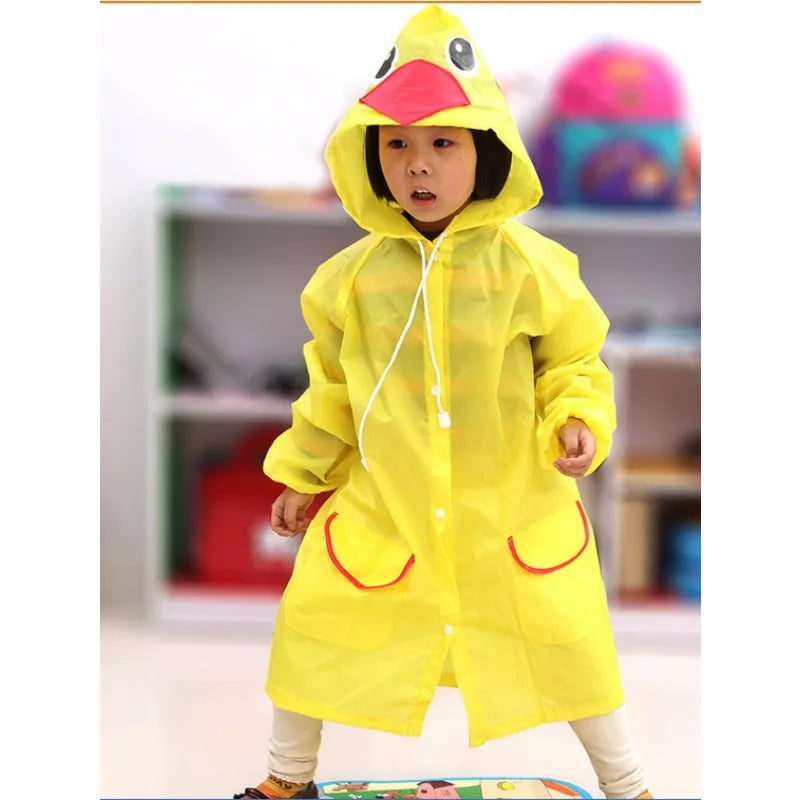 Children's Cartoon Animal Style Waterproof Raincoat