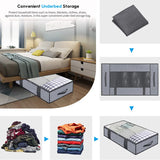 Storage Bag With Cover That Fits Under the bed With 4 Reinforced Handles