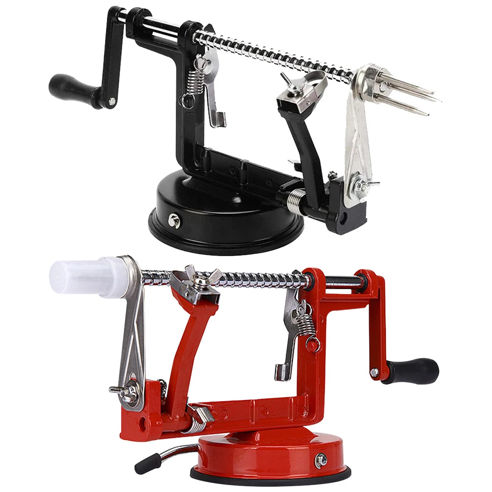 3 in 1 Stainless Steel Hand-cranked  Multi-functional Fruit Peeling Machine With Suction Base
