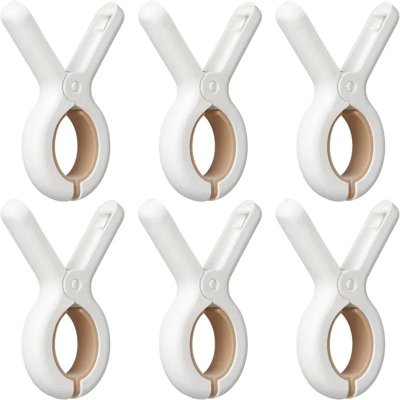 6/12Pcs Heavy Duty Plastic Beach Towel Clips