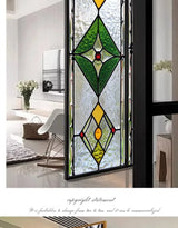 Electrostatic Vintage Stained Glass Window Sticker