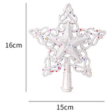 Plastic Five-pointed Star Snowflake Christmas Tree Top