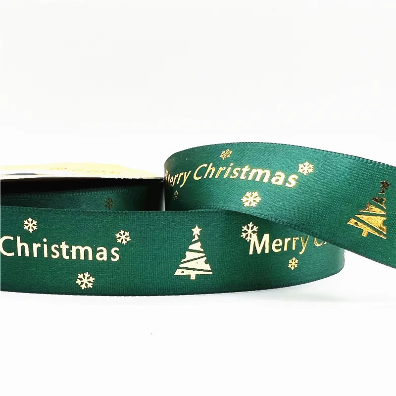 5yards Of 1inch(25mm) Christmas Polyester Ribbon.