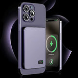 Ultra Thin Fast Charging LED Display Power Magnetic Bank For iPhone Samsung Phone Airpods