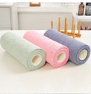 20 Reusable Microfiber Cleaning Sheets Per Towel Rolls