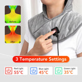 USB Heated Shoulder And Neck Padded Shawl With 3 Heat Settings