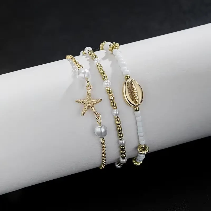 Women's Summer Beaded Beach Anklet