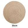 6pcs Round Woven Anti Slip Placemats Or Coasters